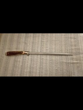 German made Solingen faux stag handle knife honing rod